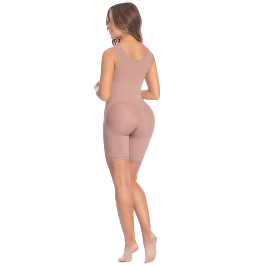post surgical and daily use Girdle with Bra, Sleeveless and Side Zipper 09216