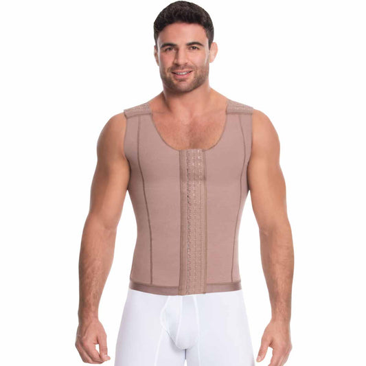 Men’s posture corrector vest - Style with 3 levels of front snaps 09017