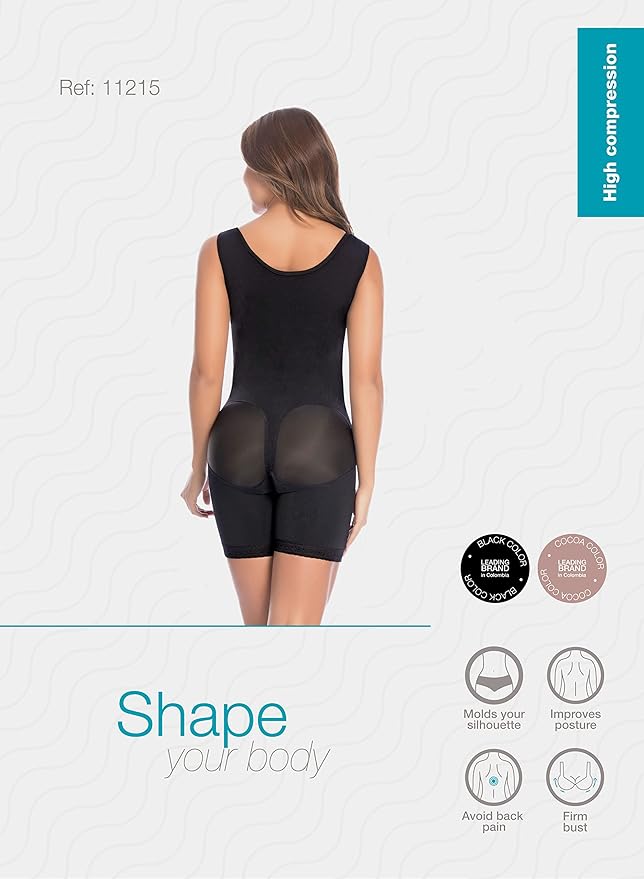 Short Girdle with Bra, Sleeveless and Three Level Hooks post surgical girdle and daily use 09215