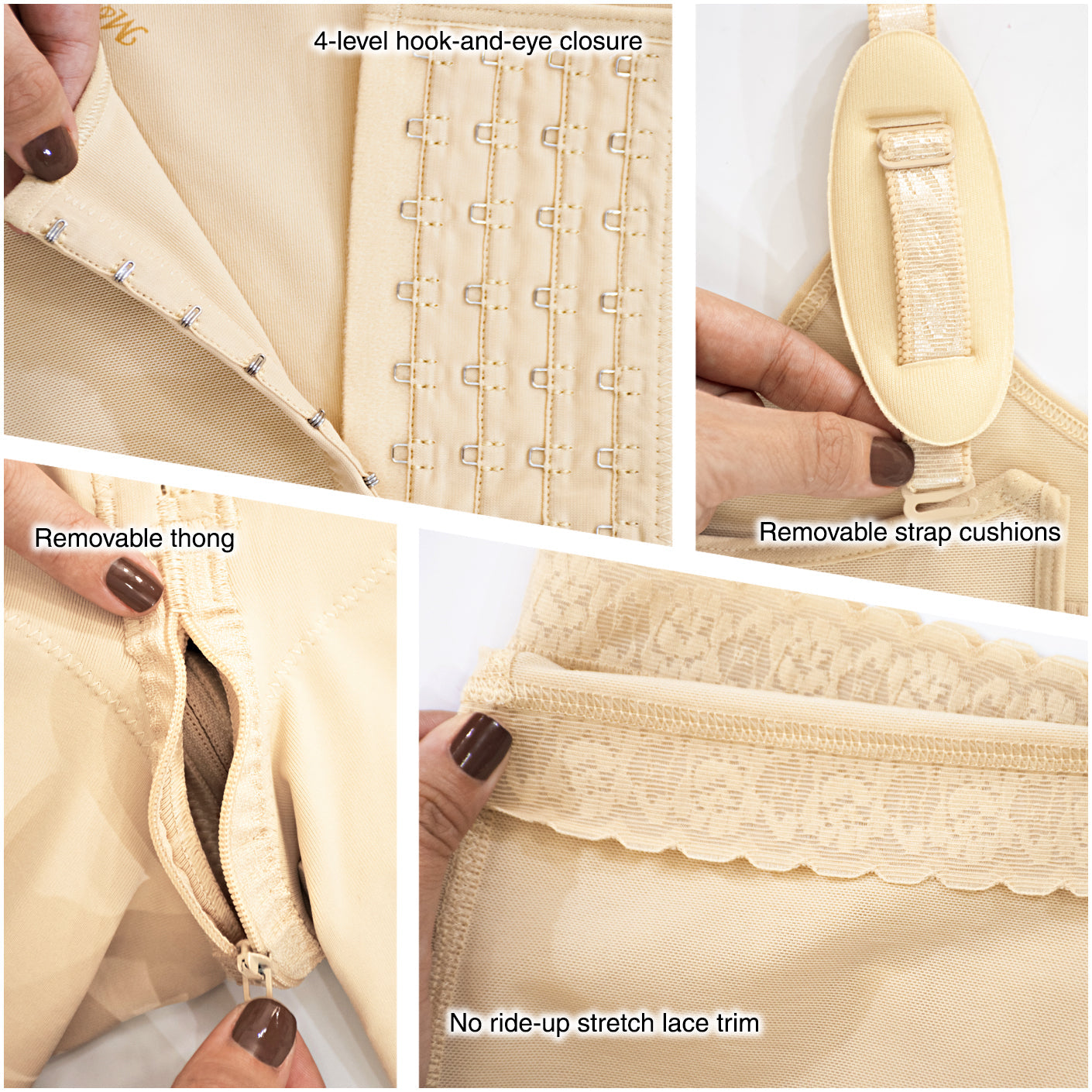 Body moldeador con tirantes ajustables para mujer / Powernet 0078