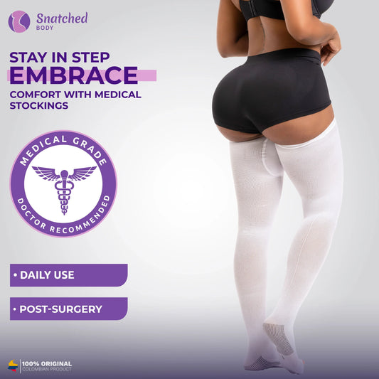 MEDIAS ANTIEMBOLICAS MEDIAS DE COMPRESION ANTIEMBOLICAS MEDIAS POST CIRUGIANAS POR ENCIMA DE LAS RODILLAS