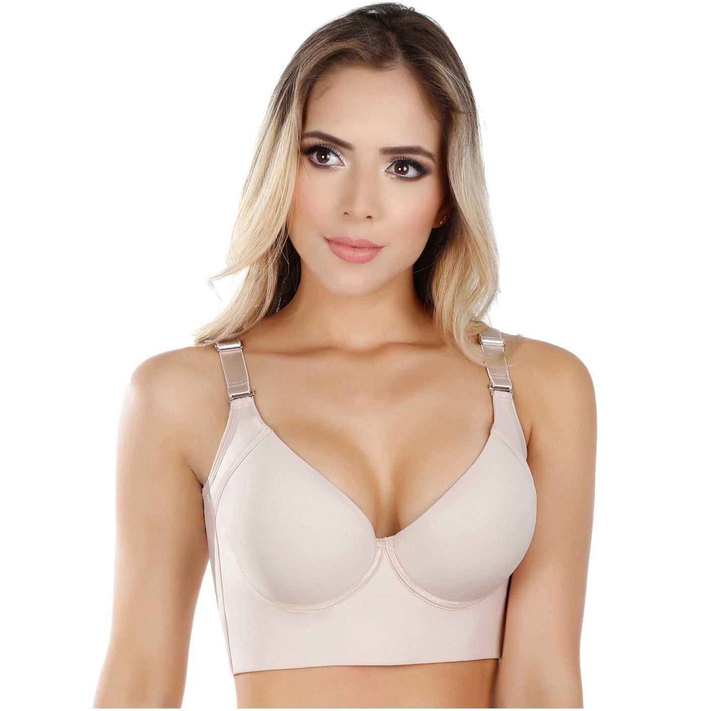 SUJETADOR SIN TIRANTES DE CONTROL FIRME PARA MUJER | POWERNET 8532