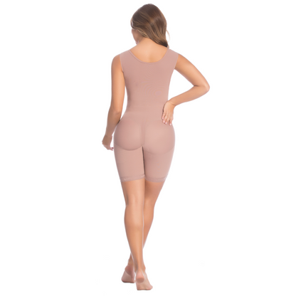 Faja Corta con Brasier, Sin Mangas y Tres Niveles de Broches faja post quirúrgica y uso diario 009215