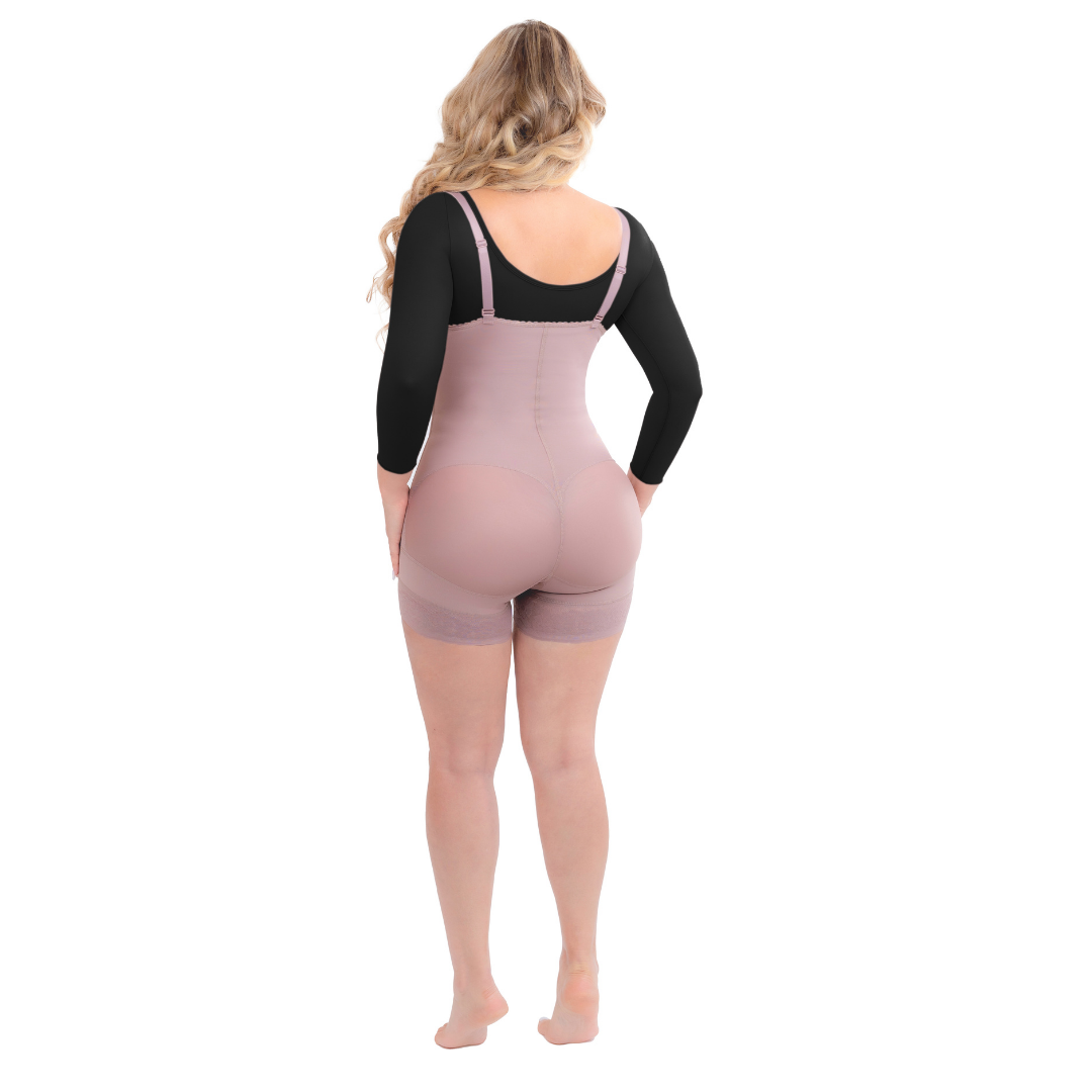 Faja sin tirantes con 3 niveles de broches realza gluteos 009106