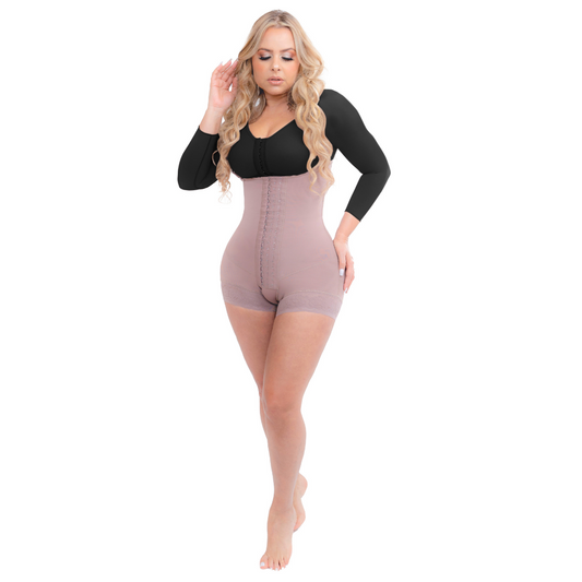 Strapess girdle with 3 levels of clasps enhancement   buttocks 09106