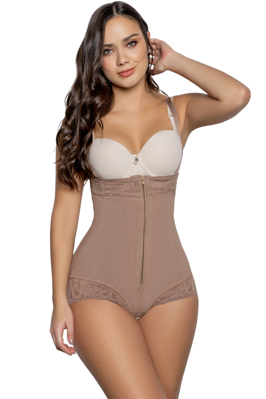 PANTY BODY SHAPER SIN TIRANTES CON CREMALLERA 1035