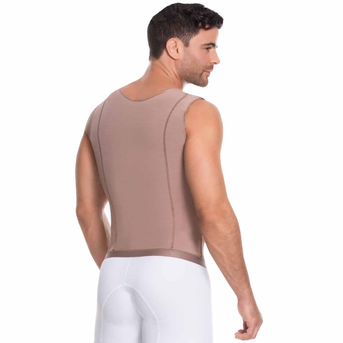 Chaleco corrector de postura para hombre - Modelo con 3 niveles de broches frontales 009017
