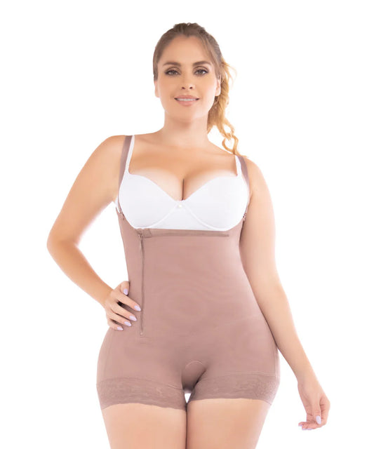 FAJA EXTRA CORTA CON CIERRE LATERAL – REALCE DE GLÚTEOS PARA USO DIARIO Y POSTQUIRÚRGICO (REF. 9046)