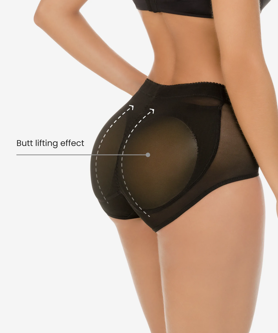Braguita acolchada realzadora de glúteos con almohadillas de silicona - Estilo 003