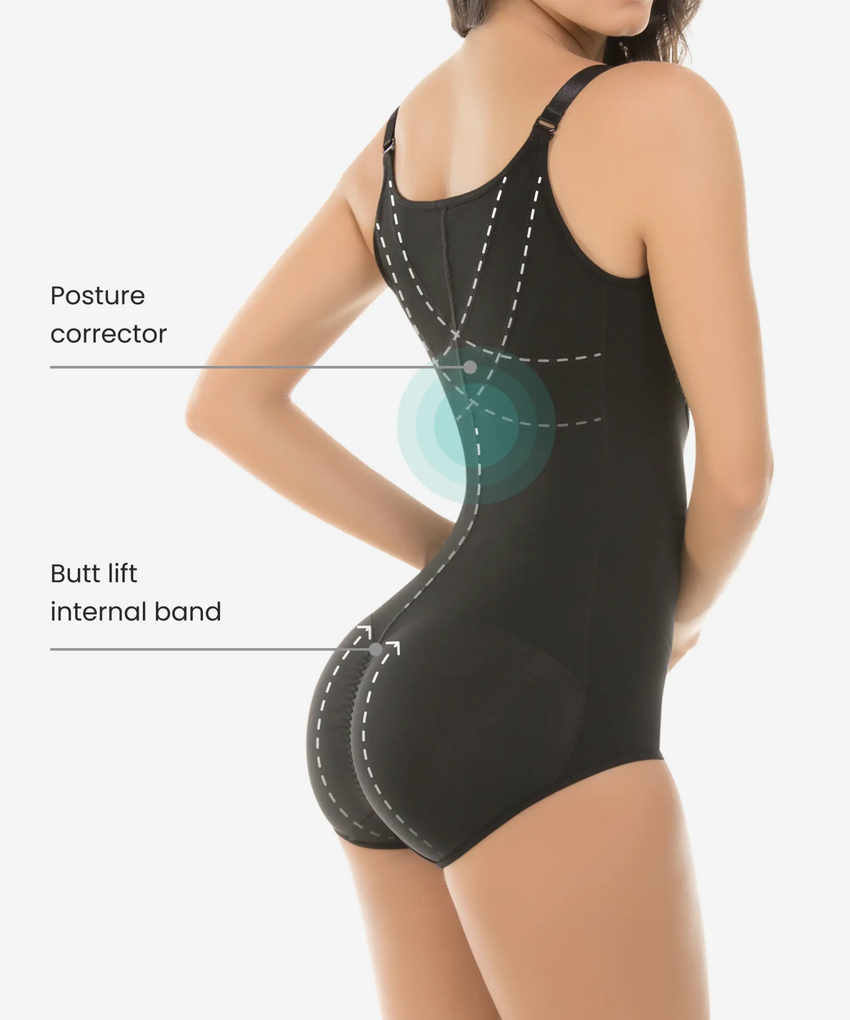 ULTRA SHAPING PANTY 3 LEVELS OF CLIPS WITH BACK SUPPORT 0473