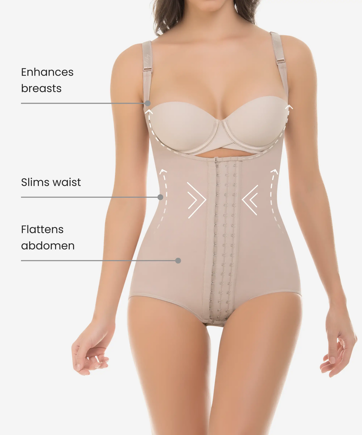 ULTRA SHAPING PANTY 3 LEVELS OF CLIPS WITH BACK SUPPORT 0473