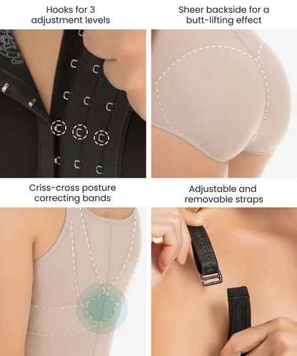 ULTRA SHAPING PANTY 3 LEVELS OF CLIPS WITH BACK SUPPORT 0473