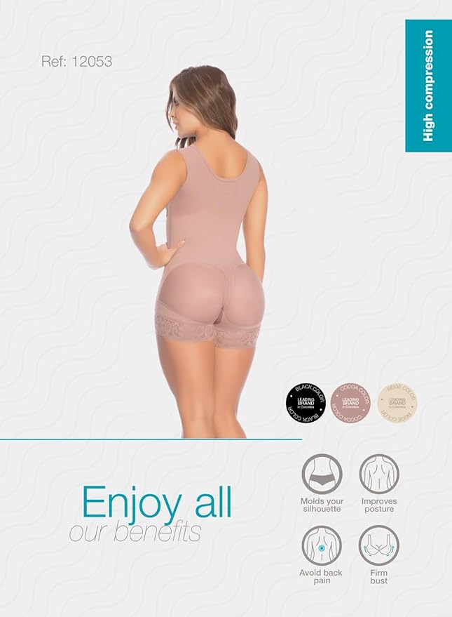 Body Shaper for Daily Wear and Post-Op with Bra and Butt Lift 09053