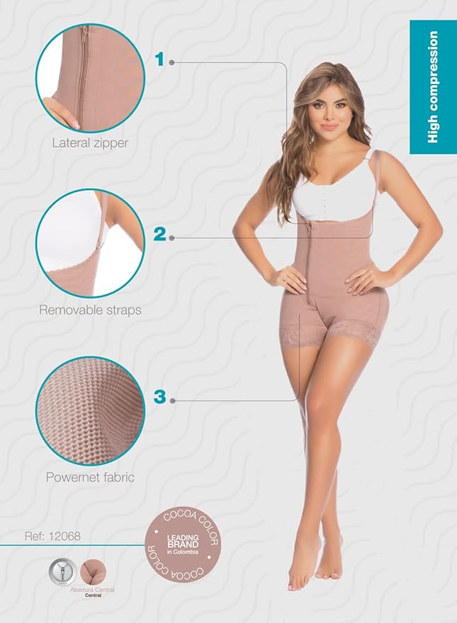 Faja con cierre en el lateral para realce de gluteos y uso diario 009068