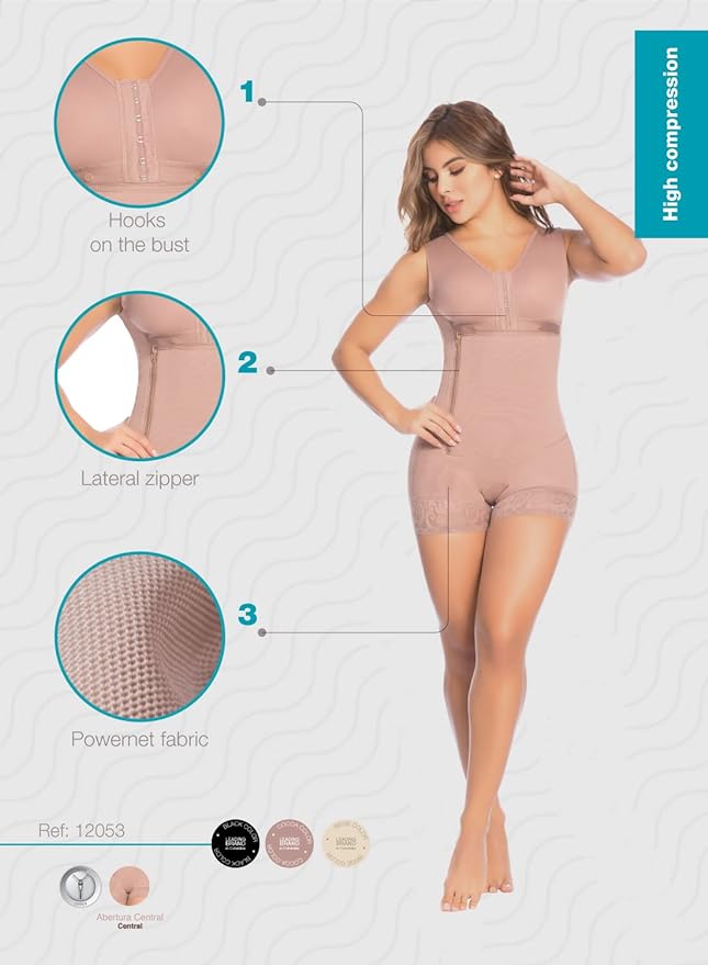 Body Shaper for Daily Wear and Post-Op with Bra and Butt Lift 09053
