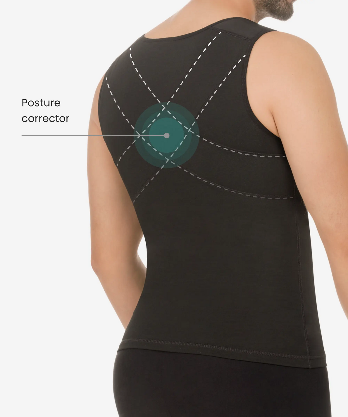 CHALECO TÉRMICO CORRECTOR DE POSTURA PARA HOMBRES 07005