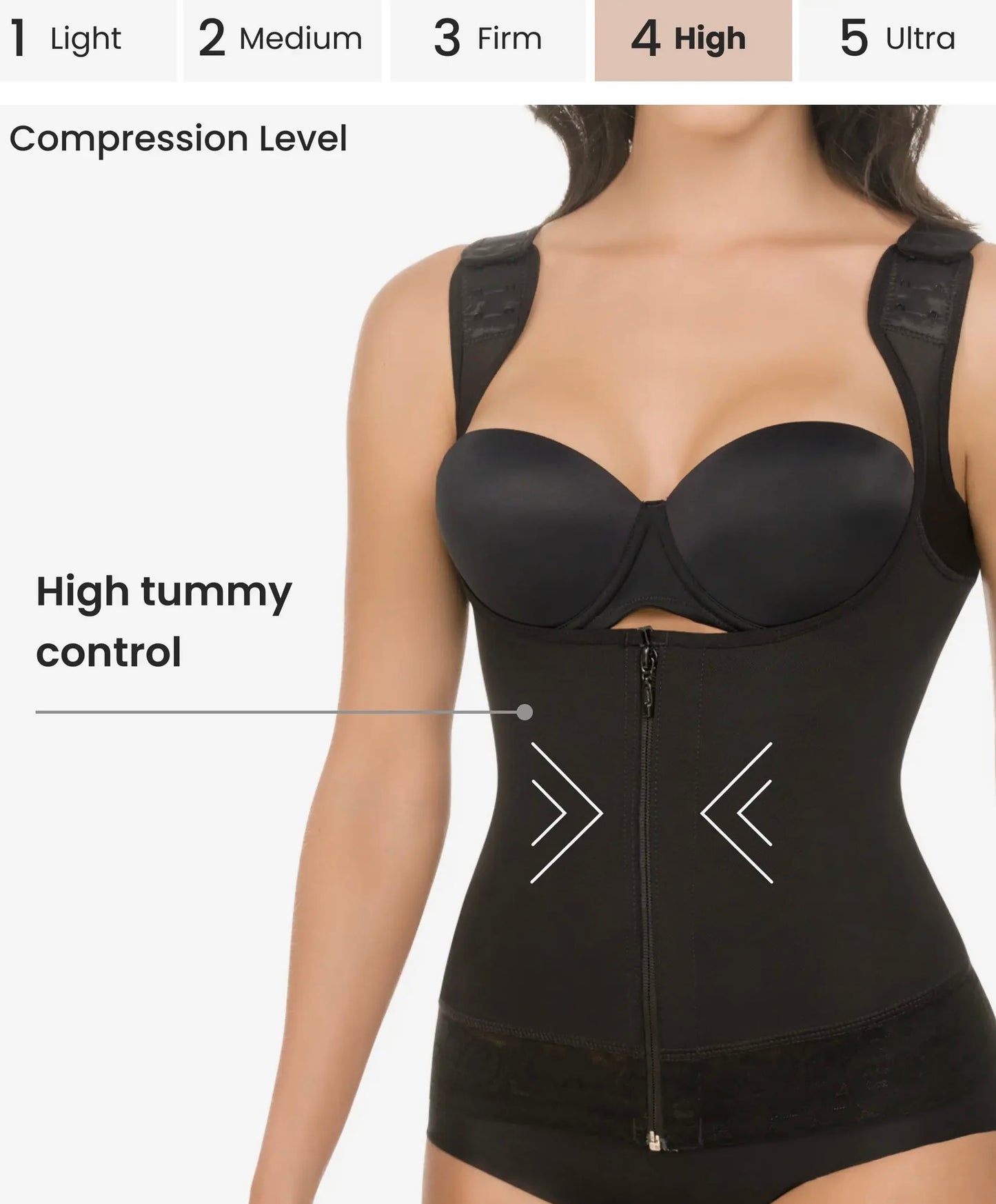 1338 - Chaleco corsé de ultracompresión