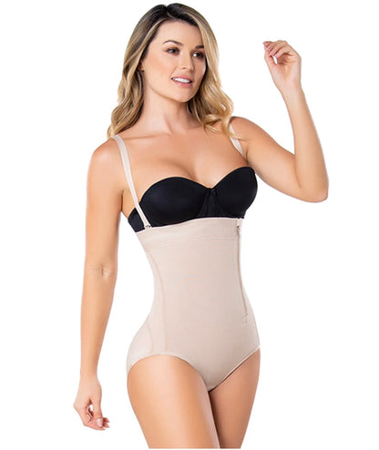 BODY MOLDEADOR STRAPLESS LEVANTA GLÚTEOS | FAJA POSTPARTO | POWERNET DE ALTA COMPRESIÓN REF 2405