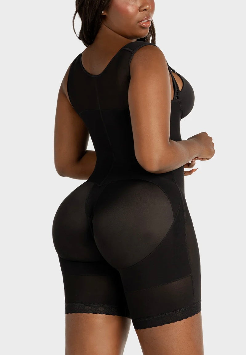 POST SURGERY MID THIGH SHAPEWEAR BODYSUIT FOR GUITAR AND HOURGLASS BODY TYPES 489