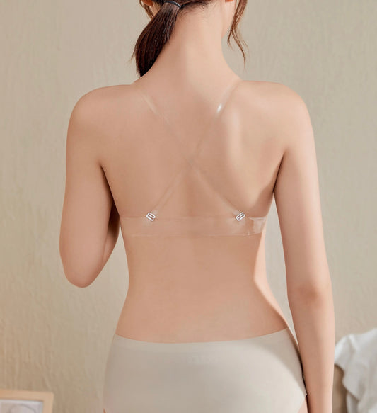 Adhesive Bra Reusable Strapless Self Silicone Push-up Invisible Sticky Bras for Backless Dress 1215