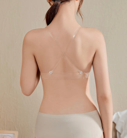 Adhesive Bra Reusable Strapless Self Silicone Push-up Invisible Sticky Bras for Backless Dress 1215
