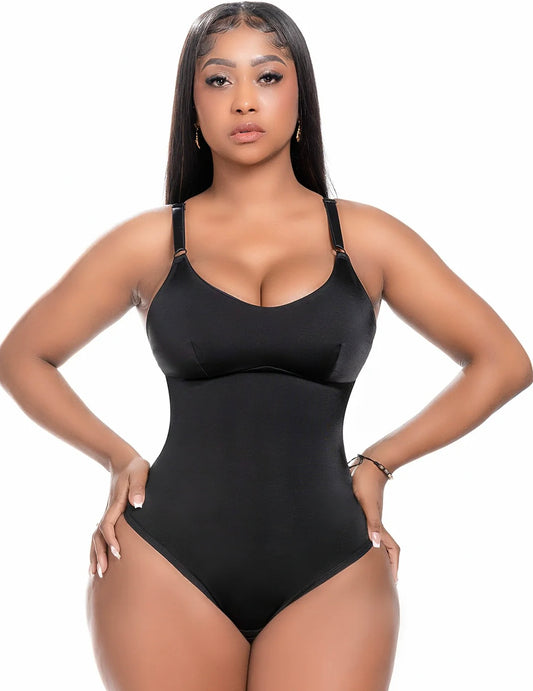 Comfy Tummy Control Shapewear Thong Bodysuit With Built-In Bra | Daily Use 1L4