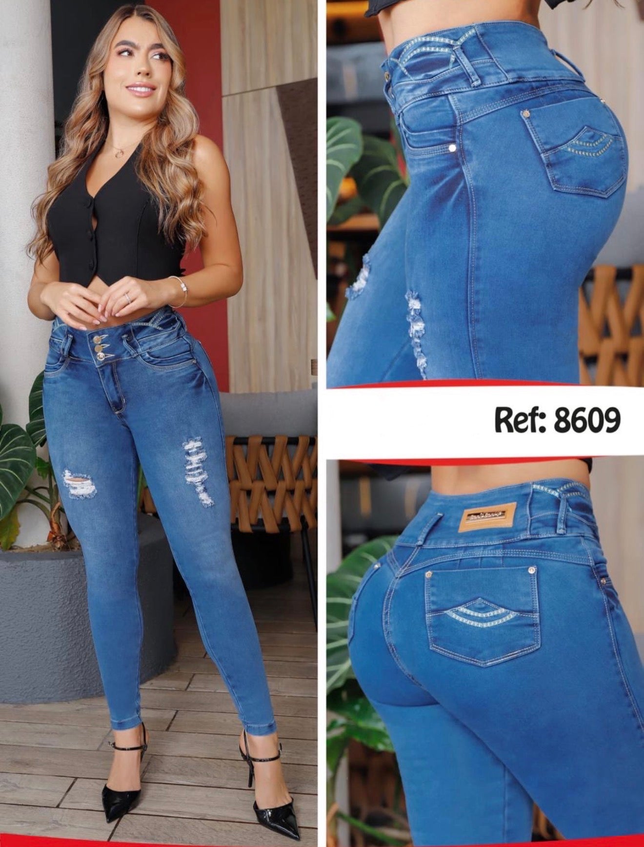 Jeans levanta cola 8609 Butt liften