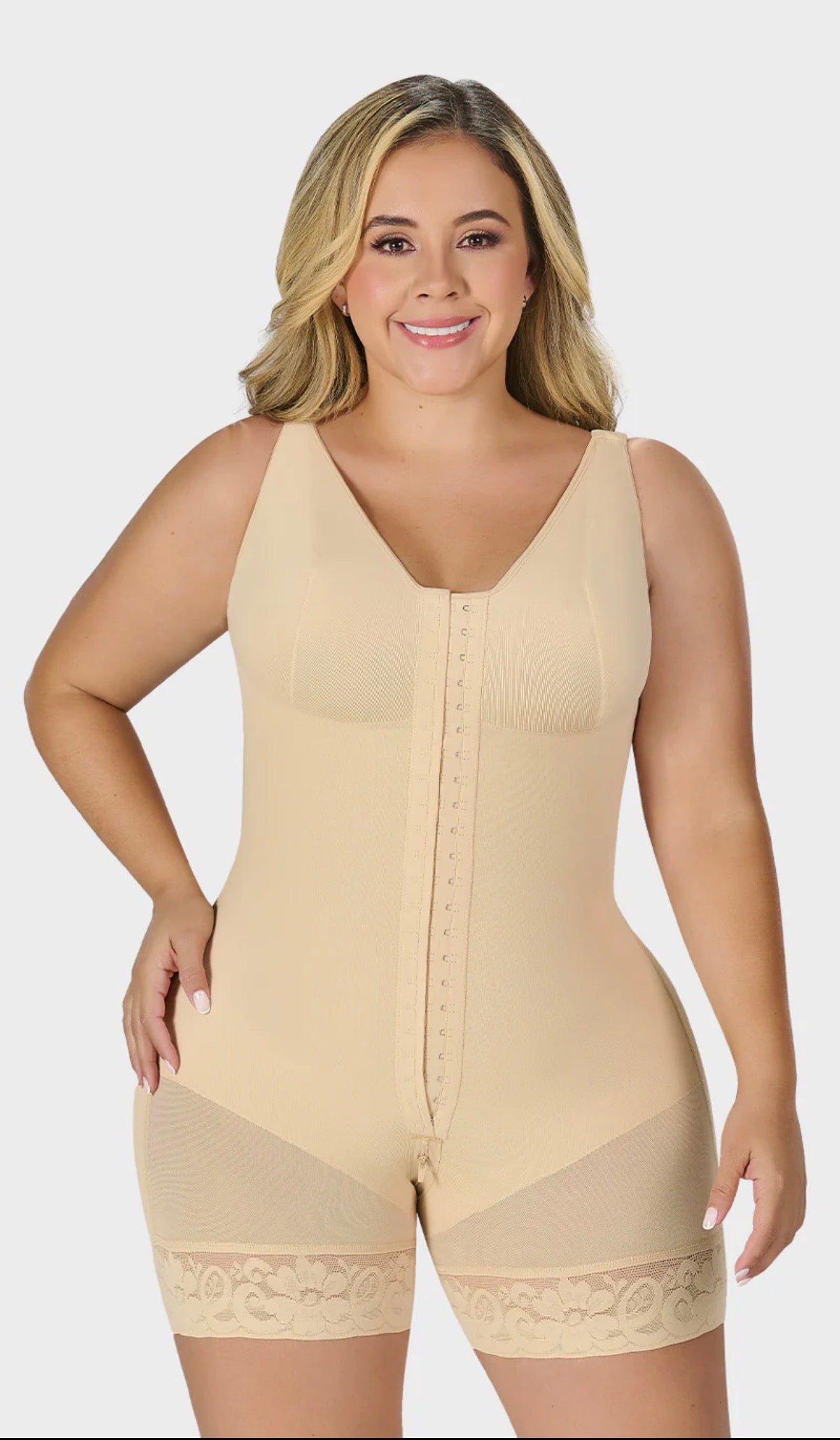 Mid-thigh faja with bra 0029
