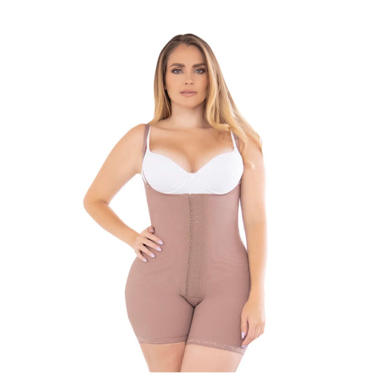 MID-THIGH GIRDLE WITH BACK COVERAGE AND ADJUSTABLE BUTT ENHANCEMENT POST SURGICAL AND DAILY USE 09111