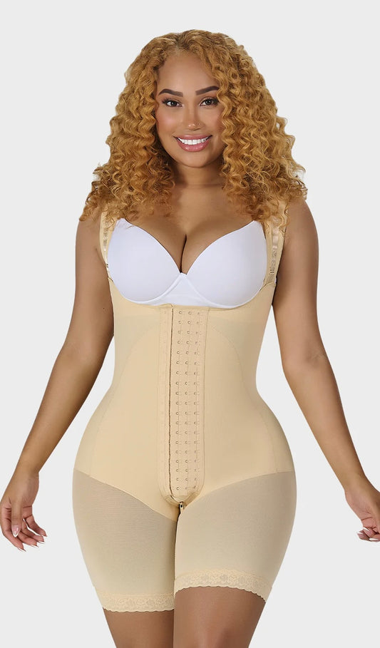 POST SURGERY MID THIGH SHAPEWEAR BODYSUIT FOR GUITAR AND HOURGLASS BODY TYPES 489