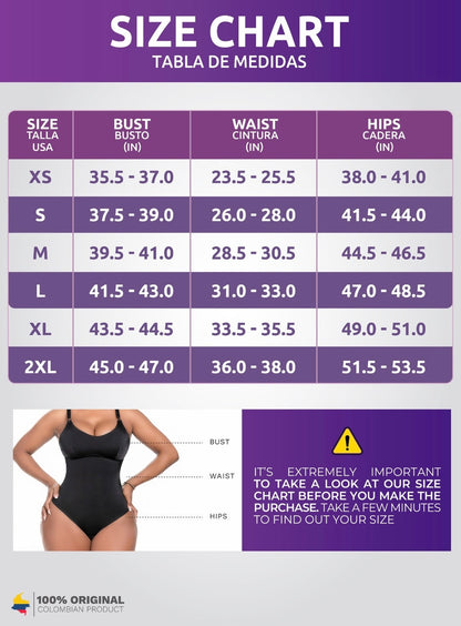 Comfy Tummy Control Shaperwear Bodysuit Mid Thigh With Built-In Bra | Daily Use 1L3