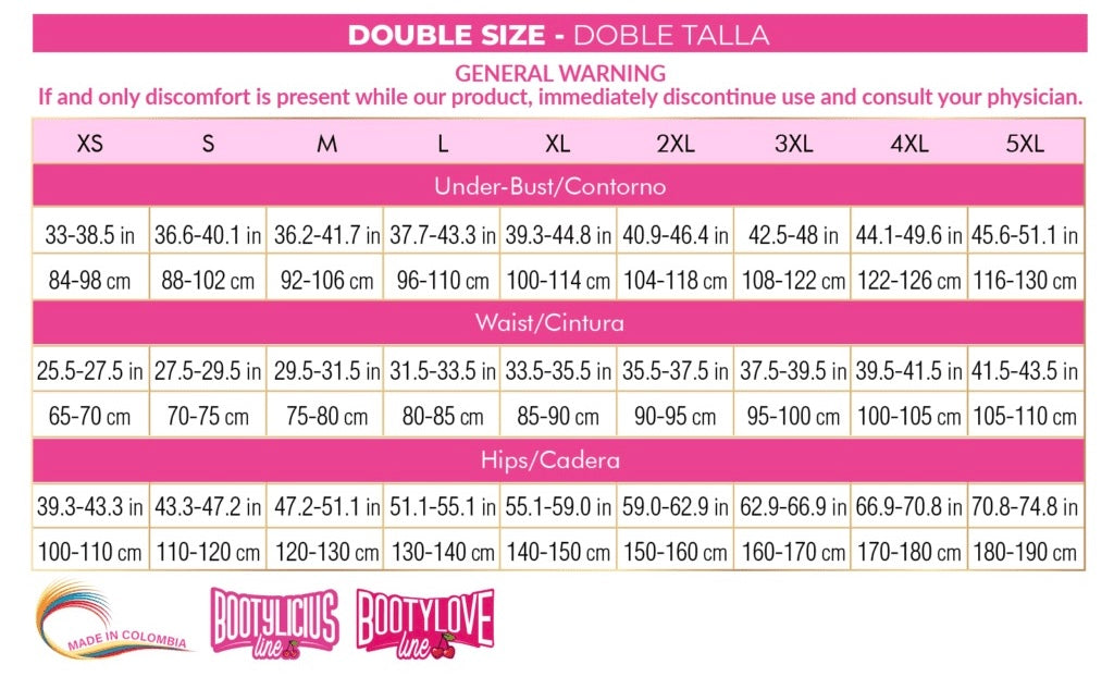 Figura de reloj de arena BBL con cintura pequeña y dos tallas más grandes en las caderas. 9590