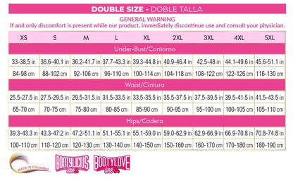Figura de reloj de arena BBL con cintura pequeña y dos tallas más grandes en las caderas. 9590