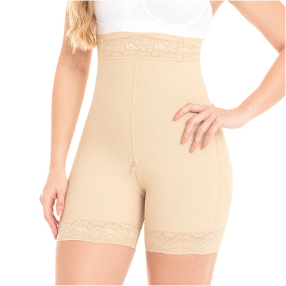 Pantalones cortos de compresión de cintura alta para mujer / Powernet 0327